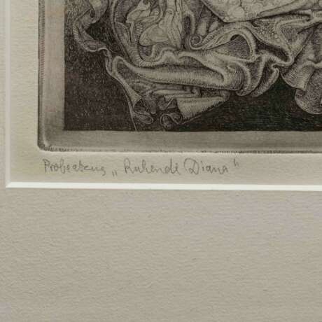SILLNER, MANFRED (geb. 1937), 2 Aquatintaradierungen: "Ruhende Diana" & "Daphne am Ziel", - фото 3