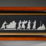 Wedgwood Basaltware Plakette "Hektors Abschied von Andromache", Ende 19.Jh., m.R. 36,5x68,5cm - Foto 1