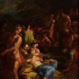 Vouet, Simon (1590-1649) zugeschr. "Bacchanal", Öl/Leinwand, Prunkrahmen, 64,5x47,5cm (m.R. 84x66,5cm), feines Craquelé, rest., nachgedunkelt - photo 1