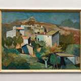 Bunge, Kurt (1911-1998) „Landschaft auf Hydra“ 1989, Öl/Hartfaser, u.l. sign./dat., verso Brief von Bunge, 30x39,8cm (m.R. 40,5x50,8cm) - photo 2