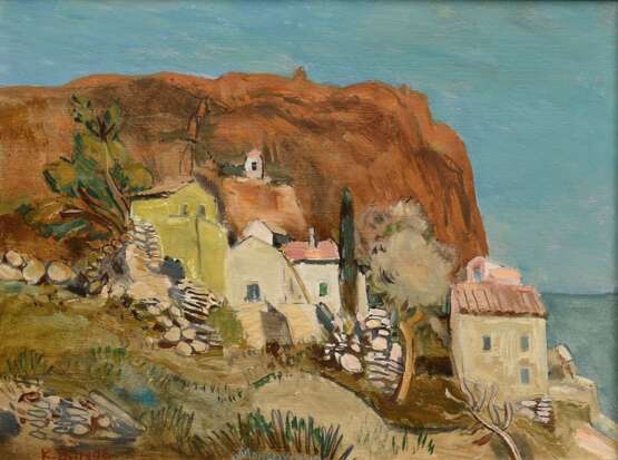 Bunge, Kurt (1911-1998) „Monemvasia“, Öl/Hartfaser, u.l. sign., 30x40cm (m.R. 36,8x47cm) - photo 1