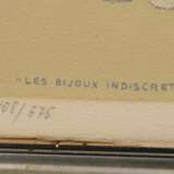 Magritte, René (1898-1967) "Les Bijoux Indiscrets" 1963, Farblithographie, 408/575, i.d. Platte u.r. sign., u.l. betit./num., verso bez., PM 23,5x30,3cm, BM 26,5x34,5cm (m.R. 31x38cm), leicht fleckig und lichtr… - photo 3