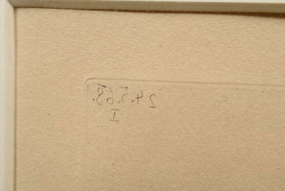 Picasso, Pablo (1881-1973) "Celestine mit ihrer Tochter, einer Katze und einem Kunden" 1968, Radierung, aus der Suite: "Les 347", o.l. i.d. Platte dat. (24.5.68), am u. Rand Wasserzeichen ¨La Celestin… - photo 4