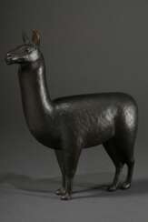 Monogrammist KJH &quot;Lama&quot;, Bronze, patiniert, monogr., H. 24cm