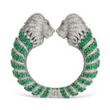 EMERALD, DIAMOND AND RUBY LION BANGLE - photo 4