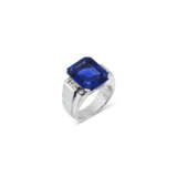 SAPPHIRE AND DIAMOND RING - photo 3