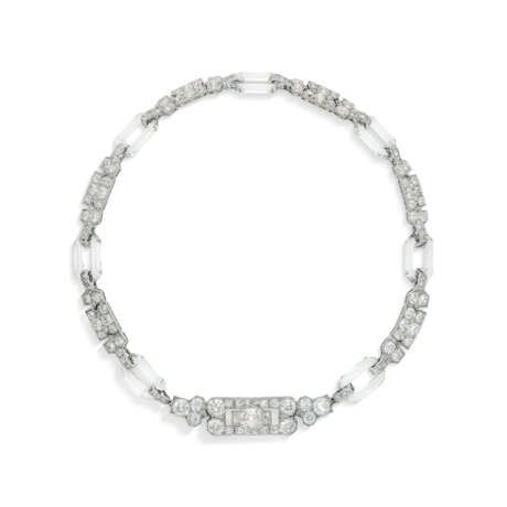 CHAUMET ART DECO DIAMOND AND ROCK CRYSTAL SAUTOIR - photo 2