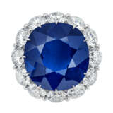 SAPPHIRE AND DIAMOND RING - photo 1