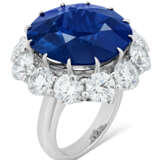 SAPPHIRE AND DIAMOND RING - photo 4