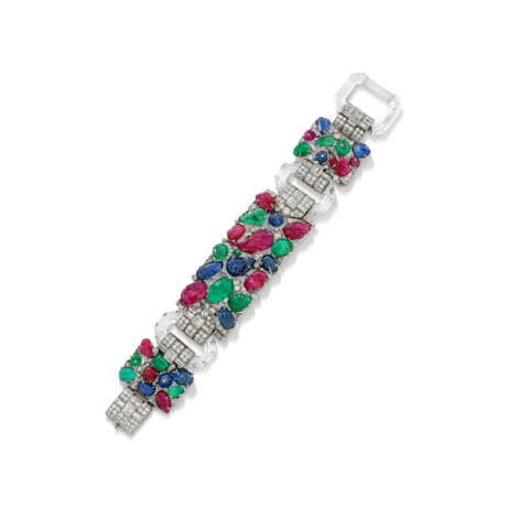 MAUBOUSSIN ART DECO MULTI-GEM `TUTTI FRUTTI` BRACELET - фото 1