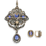 GROUP OF ANTIQUE SAPPHIRE AND DIAMOND JEWELLERY - photo 4