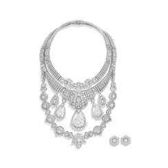 THE MAHARAJA NECKLACE MAGNIFICENT VAN CLEEF &amp; ARPELS DIAMOND TRANSFORMABLE NECKLACE AND EARRINGS