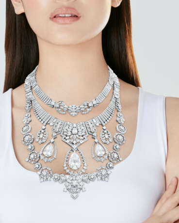 THE MAHARAJA NECKLACE MAGNIFICENT VAN CLEEF & ARPELS DIAMOND TRANSFORMABLE NECKLACE AND EARRINGS - фото 5