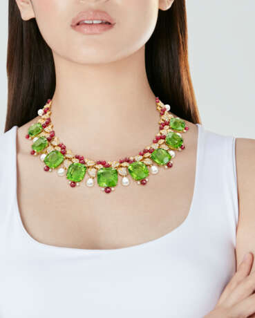 MICHELE DELLA VALLE MULTI-GEM AND CULTURED PEARL NECKLACE - photo 2