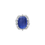 SAPPHIRE AND DIAMOND RING - photo 1