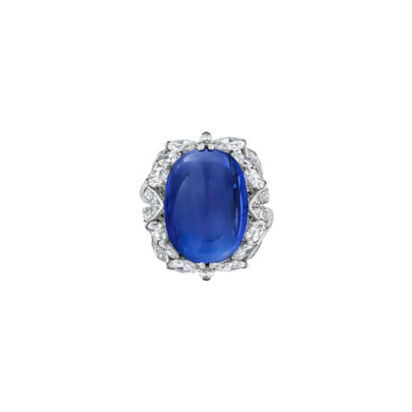 SAPPHIRE AND DIAMOND RING - photo 1