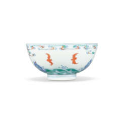 A RARE DOUCAI &#39;BATS&#39; BOWL