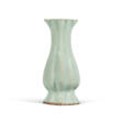 A RARE LONGQUAN CELADON LOBED PEAR-SHAPED VASE - Auction prices