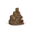 A CARVED BAMBOO-ROOT FIGURE OF AN IMMORTAL - Now at the auction