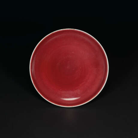 A COPPER-RED-GLAZED DISH - photo 1