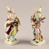 Porcelain pair Chinese Musicians. KPM. - Foto 2