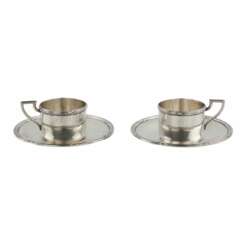 Silver coffee cups