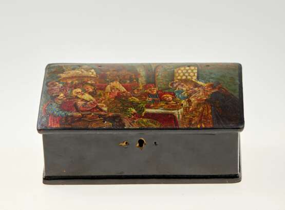 Antique Russian Box Scene from a Russian boyar life - photo 2