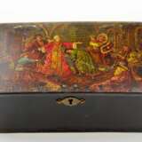 Antique Russian box Game of blind mans buff - Foto 1