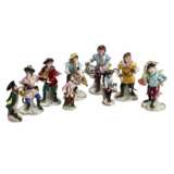 Porcelain group Monkey Orchestra. - Foto 1