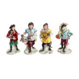 Porcelain group Monkey Orchestra. - photo 4