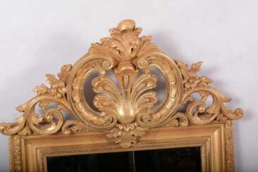 Mirror with console in Neo Rococo style. France. early 20th century.