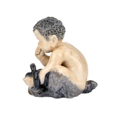 Figurine Faun with a snake. Royal Copenhagen. - photo 3