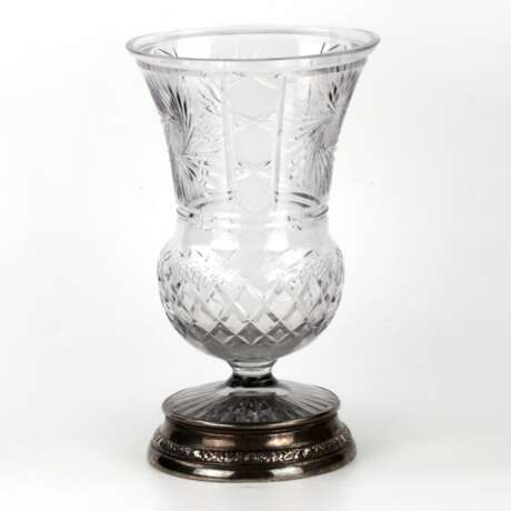 Crystal vase in silver. - photo 2