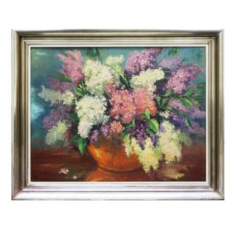 Painting Bouquet of Lilacs. 1950s. - Foto 1