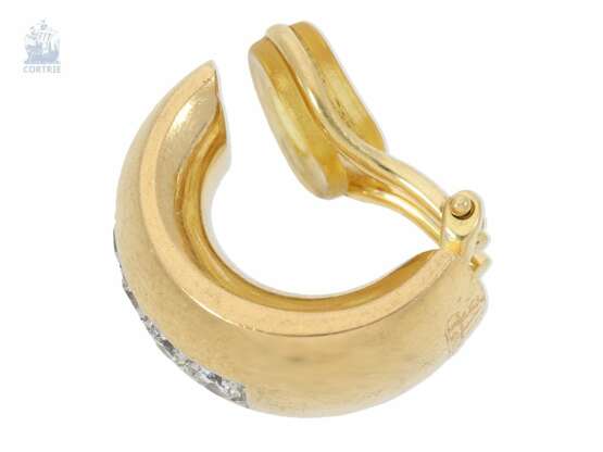 Ohrschmuck: sehr hochwertige Brillant-Ohrclips von Wempe, Handarbeit aus 18K Gold, ca. 0,72ct - фото 4