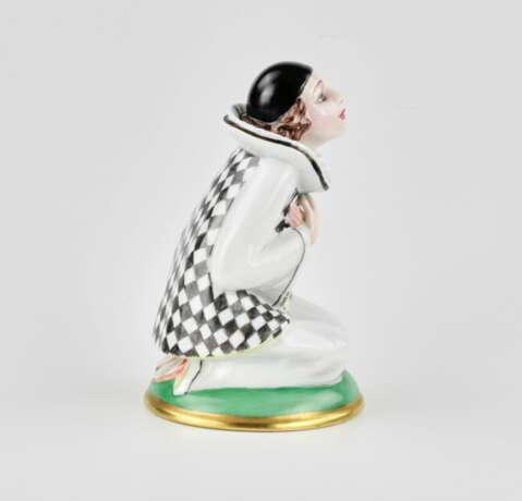 "Pierrot" Porcelain figurine. Hackefors - photo 2