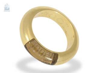 Ring: massiver Designerring von Joop mit Steinbesatz, 18K Gold