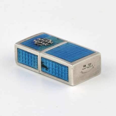 Miniature ladies lighter made of silver with guilloche enamel. - photo 5