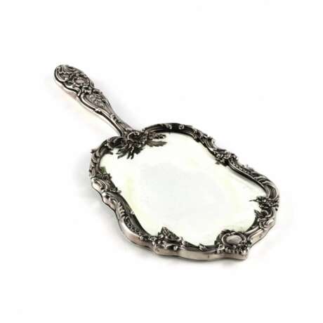 Silver hand mirror Louis XV style. - photo 3