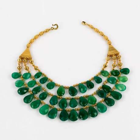 Chrysoprase necklace. - photo 2