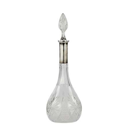 Crystal decanter with a silver neck. - Foto 2