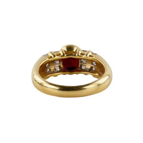 Moraglione gold ring with ruby and diamonds. - фото 5