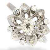 Ring: vintage Diamant-Blütenring - фото 1