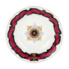 Plate of the Order service from Popovs factory. 1840-1850s