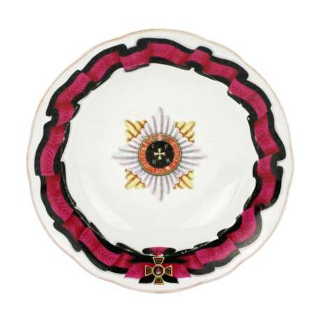 Plate of the Order service from Popovs factory. 1840-1850s - фото 1