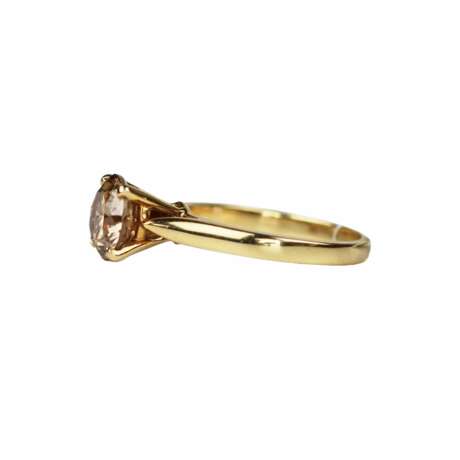 Gold 18K diamond ring. - фото 4