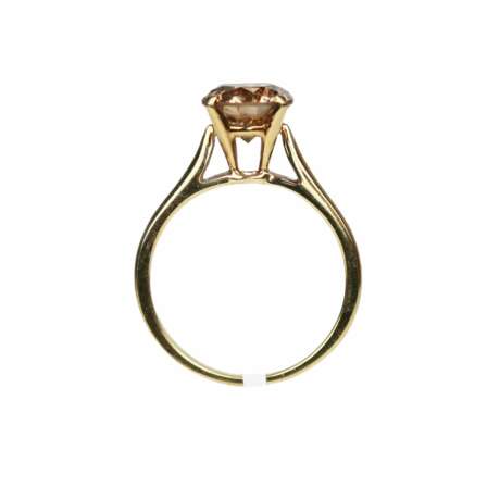 Gold 18K diamond ring. - фото 5