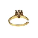 Gold 18K diamond ring. - фото 6