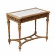 Carved showcase-table of gilded wood, in the spirit of Napoleon III, late 19th century. - Now at the auction