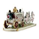 Saxon, sculptural, porcelain group Wedding carriage of Napoleon Bonaparte. - Foto 4